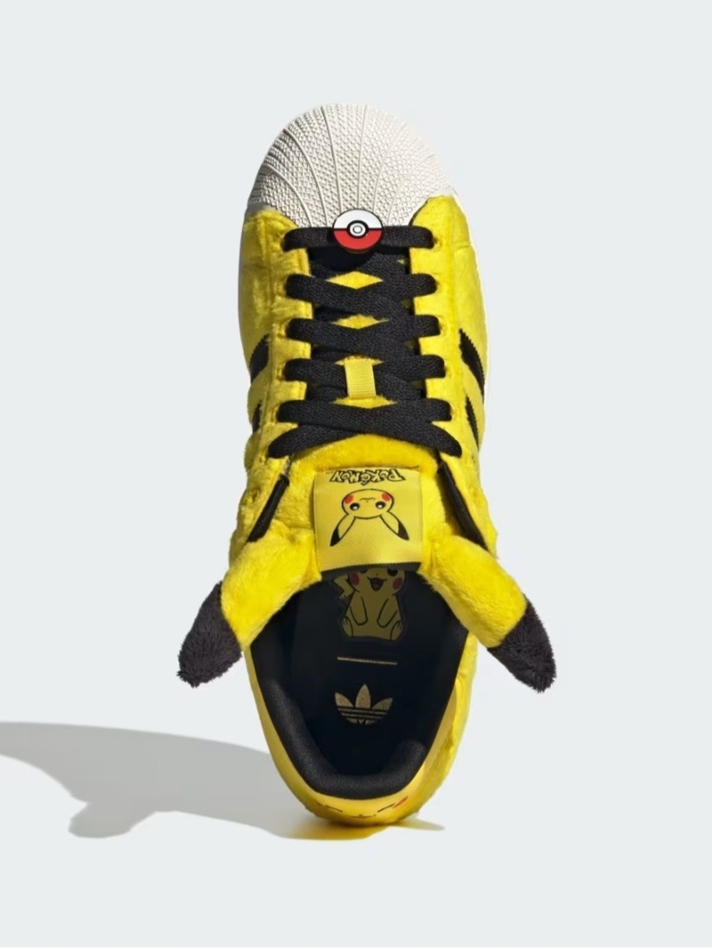 adidas Kids Yellow and Black Pikachu-Inspired Sneakers